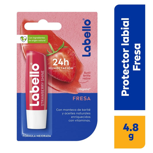 LABELLO PROTECTOR LABIAL NIVEA FRESA, 4 G