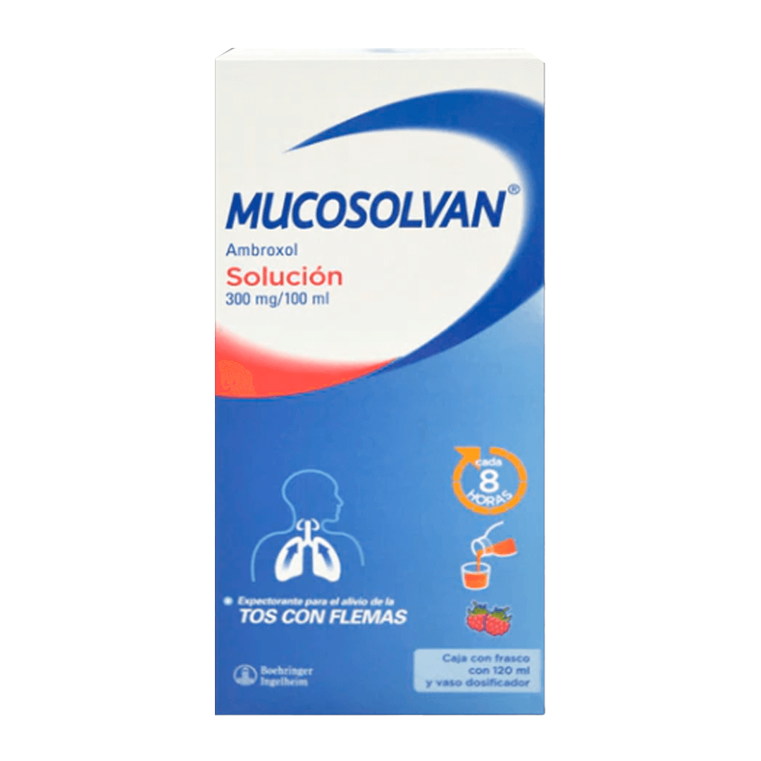 Mucosolvan ambroxol 300 mg frasco 120 ml one pharmacy