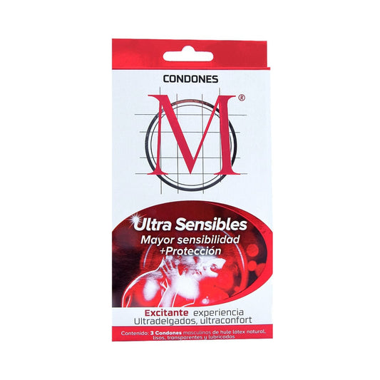 M FORCE ULTRA SENSIBLE CON 3 CONDONES