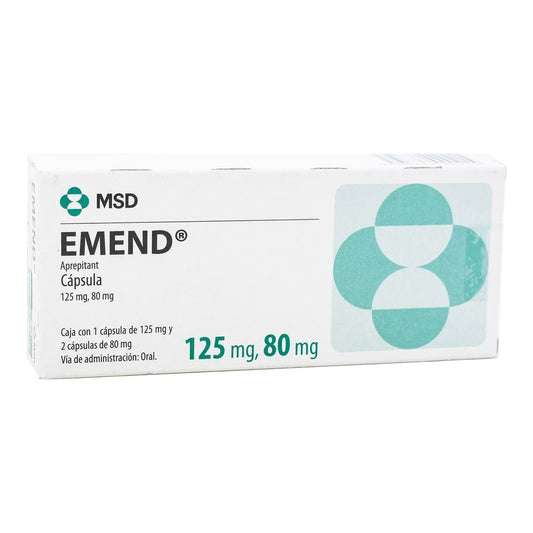 MERCK SHARP EMEND 125 MG 1 CÁPSULA