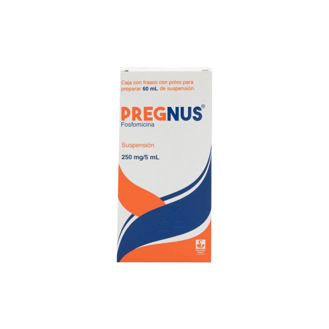 PREGNUS (FOSFOMICINA) SUSPENSION 250 MG/5 ML FRASCO C/60 ML