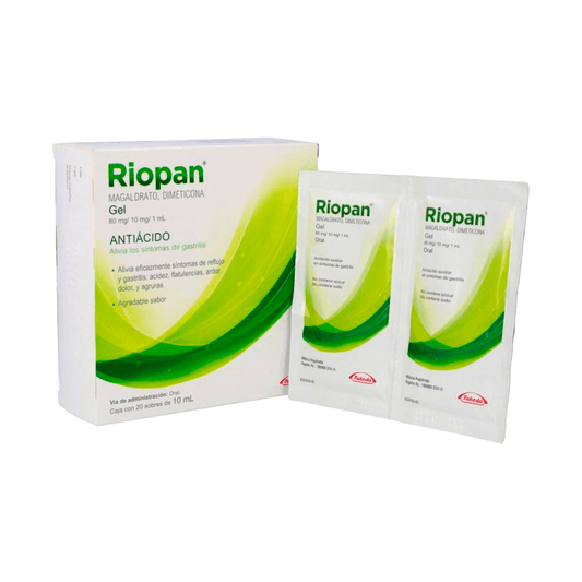 RIOPAN (MAGALDRATO, DIMETICONA) GEL SOBRE CAJA C/20