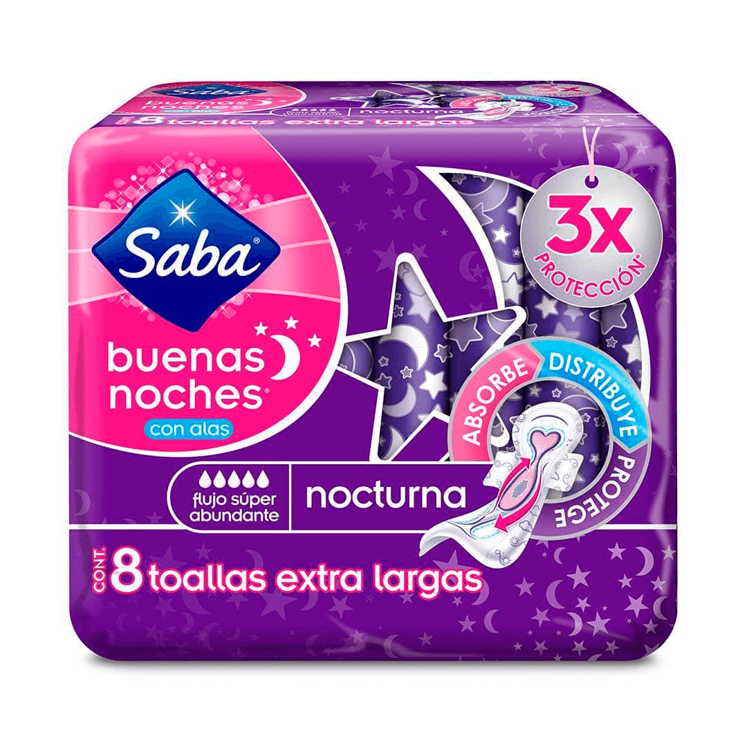 SABA TOALLA BUENAS NOCHES C/8