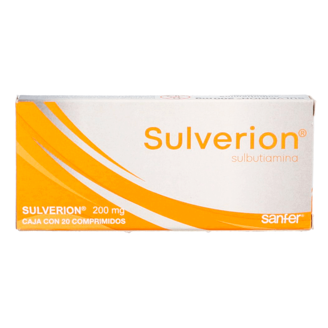 SULVERION (SULBUTIAMINA) COMPRIMIDOS 200 MG C/20