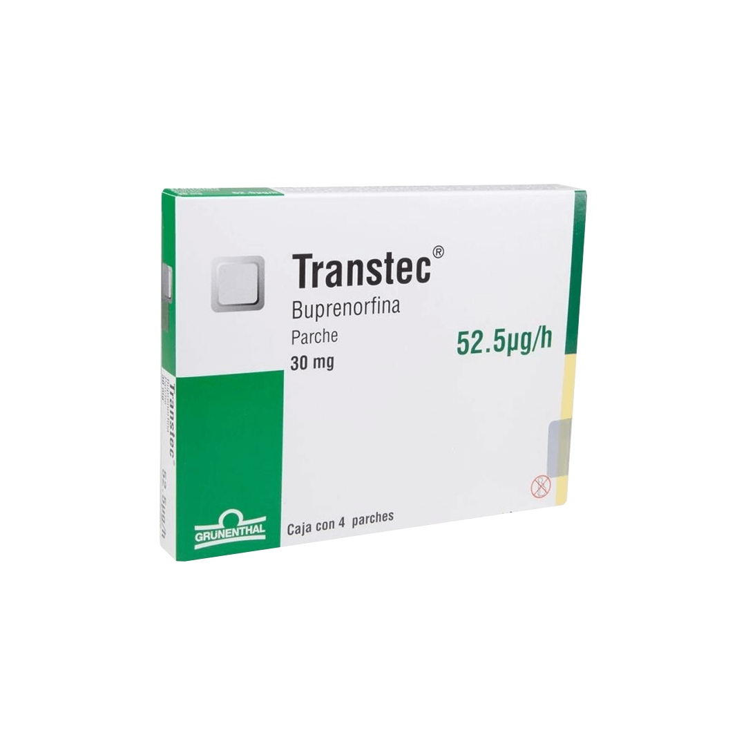 TRANSTEC BUPRENORFINA PARCHE 30 MG CAJA 4 PARCHES – One Pharmacy