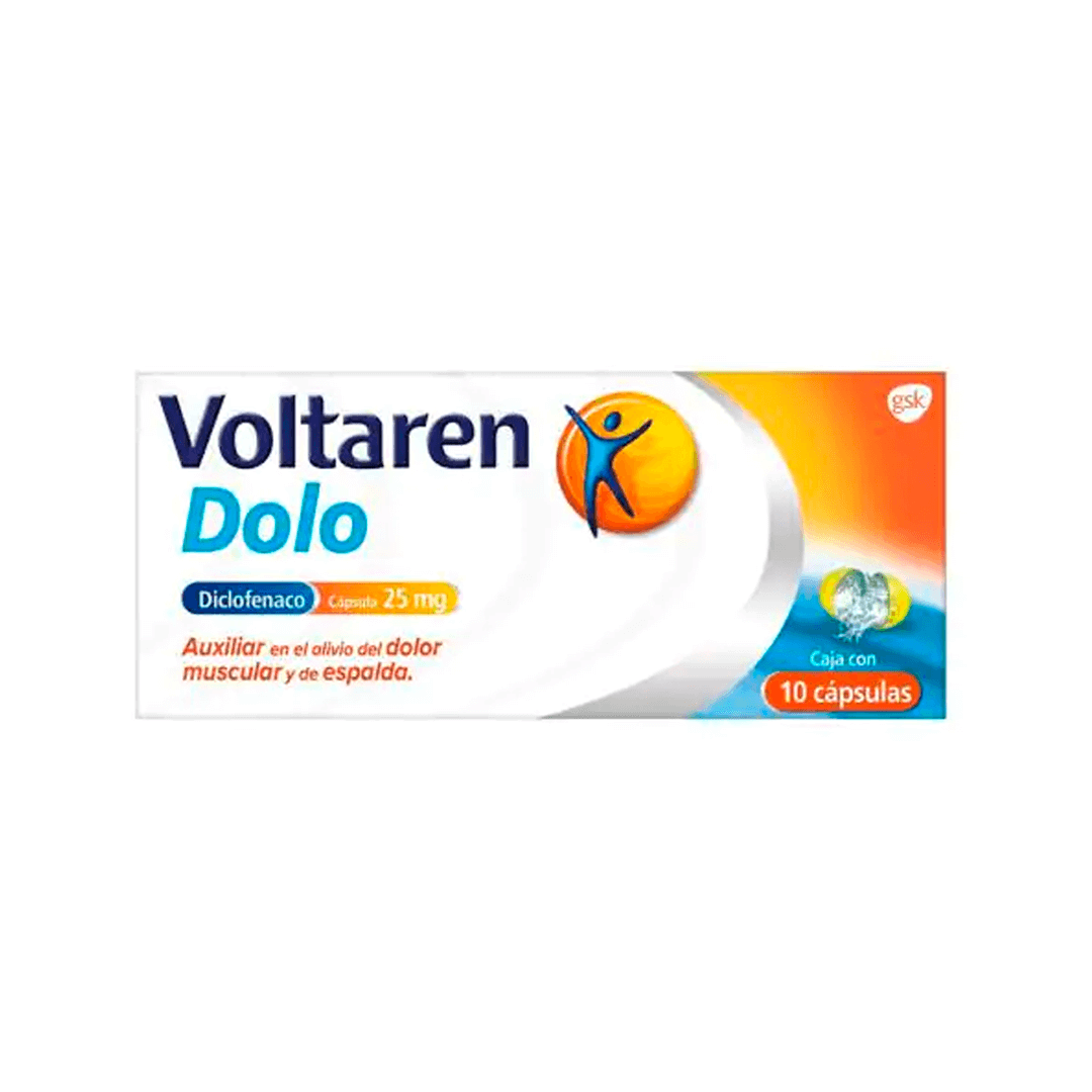 VOLTAREN DOLO (DICLOFENACO) CAPSULAS 25 MG CAJA C/10