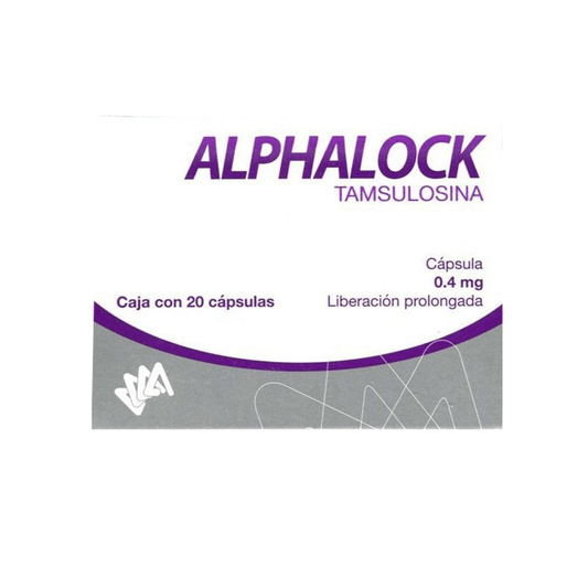 ALPHALOCK (TAMSULOSINA) CÁPSULA 0.4MG CAJA C/20