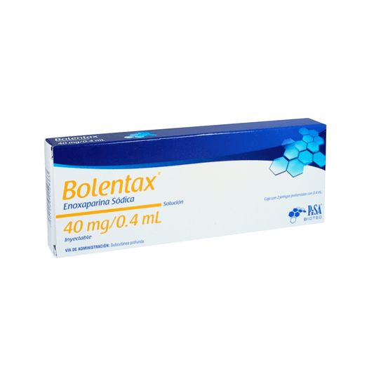 BOLENTAX (ENOXAPARINA SODICA) INYECTABLE 40 MG / 0.4 ML