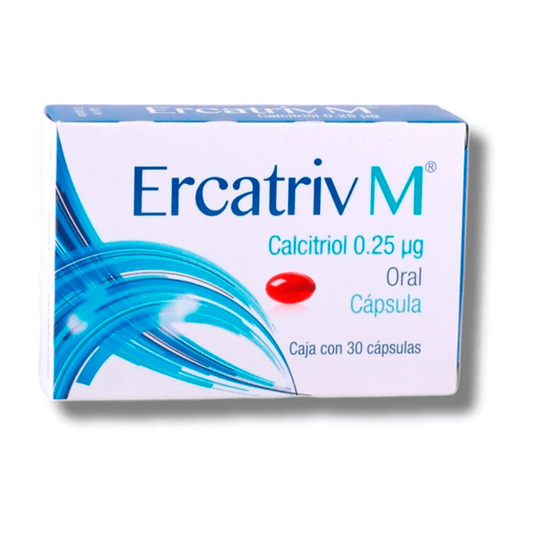 ERCATRIV M (CALCITRIOL) CAPSULAS 0.25 MCG C/30